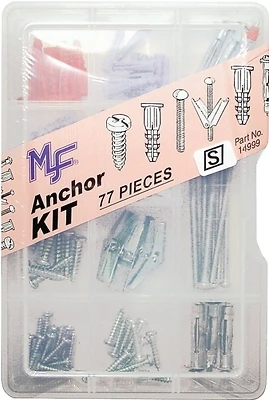 Midwest Fastener 14999 Anchor Assortment Kit, 77-Piece