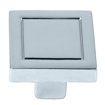 Cosmopolitan Square Cabinet Knob 7/8 In. Polished Chrome 1 Pk Model 72826