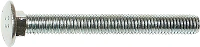 01057 Carriage Bolt 1/4-20 In Nc Thread 2-1/2 In Oal Zinc 2 Grade
