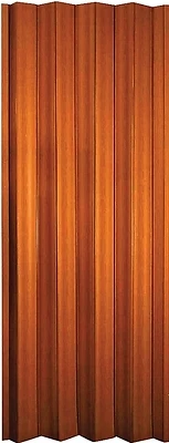 Folding Closet Door, Fruitwood Vinyl, 32-36 x 80-In.