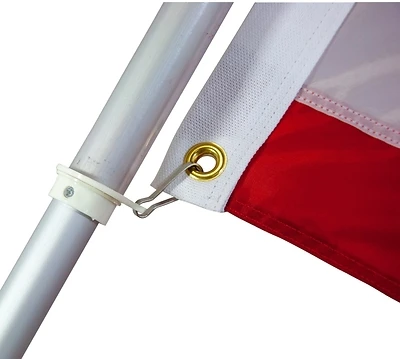 Valley Forge 60733 Aluminum Flag Pole Kit, 1 In. Dia., 6 Ft., Anti-Wrap
