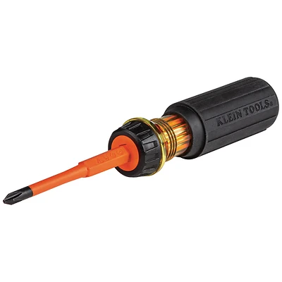 Klein Tools 32293 2-In-1 Insulated Flip-Blade Screwdriver, Phillips/Slotted