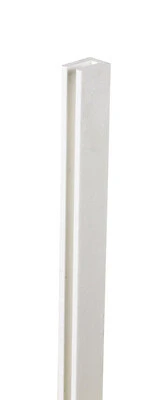 1-3/16 In W X 95-1/2 In L X 3/4 In D White Vinyl Lattice U-cap