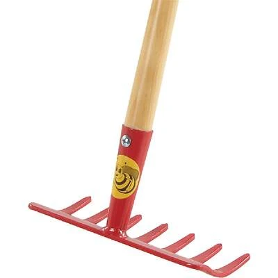 Buddy B CO1 Kids Garden Rake, Steel/Wood, 30 In.