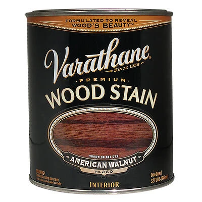 American Walnut Premium Oil-Based Interior Wood Stain, Qt.