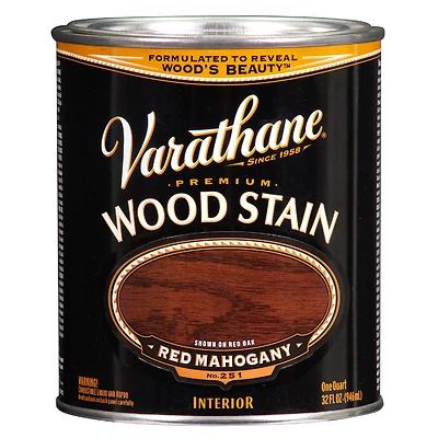 Red Mahogany Premium Oil-Based Interior Wood Stain, Qt.