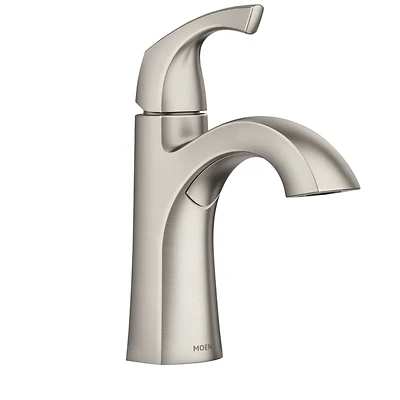 Moen 84505SRN Lindor Single-Handle High-Arc Bathroom Faucet, Brushed Nickel