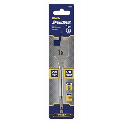 Irwin 88818 Speedbor Spade Drill Bit, 1-1/8 In. x 6 In.