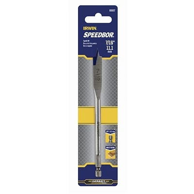 Irwin 88807 Speedbor Spade Drill Bit, 7/16 In. x 6 In. OAL