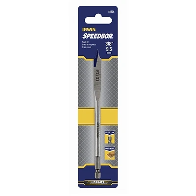 Irwin 88806 Speedbor Spade Drill Bit, 3/8 In., 6 In. OAL