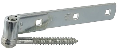 N129-767 12-inch Zinc-plated Hook/strap Hinge, 150 Lb Capacity