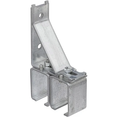 Double Splice Box Rail Brackets, Galvanized, Adjustable