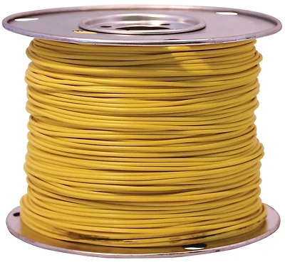 Primary Wire, Yellow PVC, 14-Ga. Stranded Copper, 100 Ft.