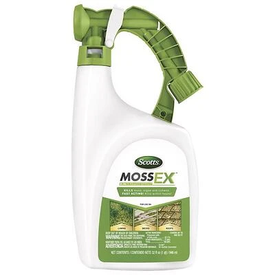 Scotts MossEX 3300210 Moss, Algae & Lichens Killer, 32 oz Spray