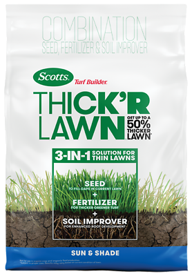 Scotts 30156 Turf Builder Thick'R Lawn Sun & Shade, 12 Lbs.