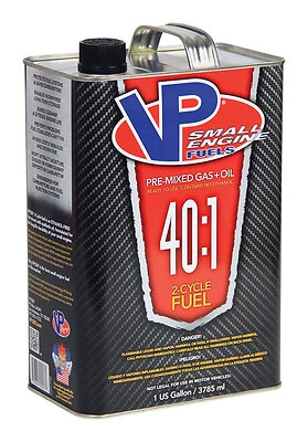 VP Racing Fuels 6291 Small Engine Fuel, Premix 40:1, 2-Cycle, 1 Gallon