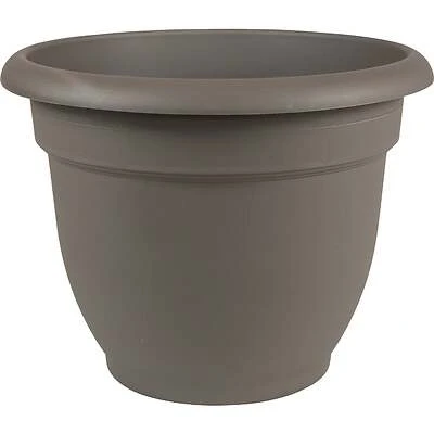 Bloem AP06908 Ariana Self-Watering Planter, Charcoal Plastic, 6 In.