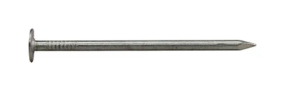 0132045 Hand Drive Roofing Nail, 7/8 In L, 11 Ga, Flat Head, 5 Lb