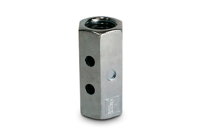 Threaded Rod Coupler, Zinc, 3/4 In. -10