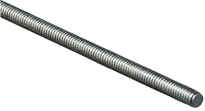 Threaded Rod, Zinc, 20 TPI, 1/4 x 36 In.