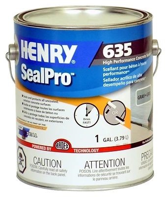 16377 Sealpro Gray Concrete Sealer, 1 Gallon, High-performance Liquid