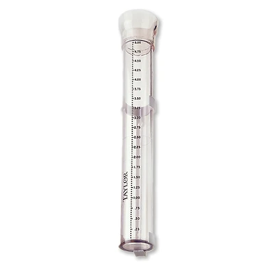 Taylor 2700 Rain Gauge, 5 In. Capacity, Clear Plastic, 11-7/8 In.