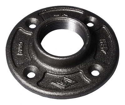 27-11/2b Malleable Floor Flange, 1-1/2 In, 4.6 In Diameter, Fip Connection