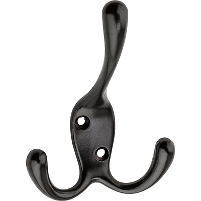 National Hardware N337-206 Triple Robe Hook, Zinc, Oil-Rubbed Bronze