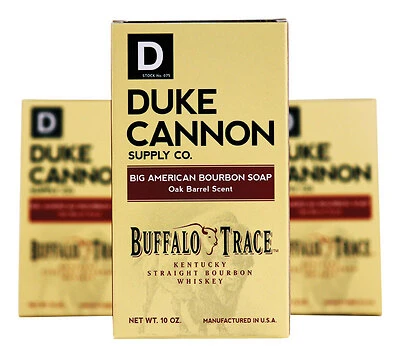 Duke Cannon 02BOURBON Big American Bourbon Bar Soap, Oak Barrel, 10 Oz
