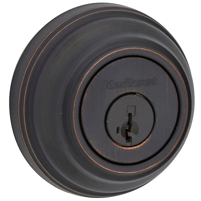 Kwikset 980 11P SMT CP K4 V1 Signature Single Cylinder Deadbolt, Venetian Bronze