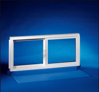 32 X 14 In. White Vinyl Double Slider Basement Window, Model 3214slid