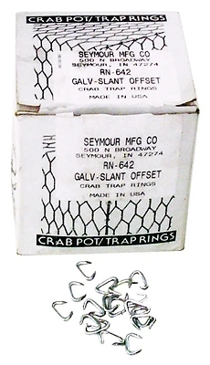 69324 14 Gauge Galvanized Steel Crab Pot Trap Rings, 5 Lb