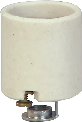 969-box Keyless Porcelain Lamp Holder, 250 Vac, 660 W, White