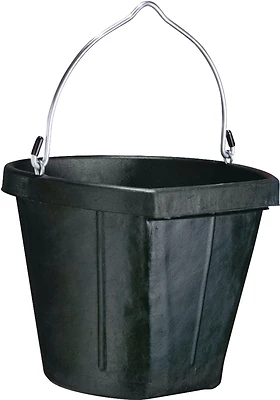 Fortex-Fortiflex B600-18 Flat Side Bucket, 18 Quart, Black