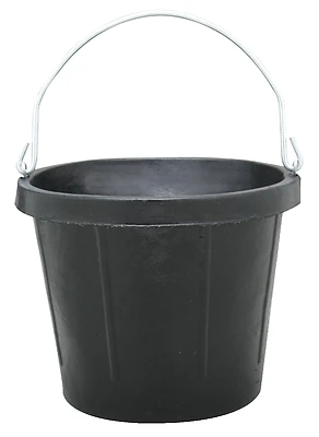 Fortex-Fortiflex N400-8 Rubber Utility Pail, 8 Quart, Black