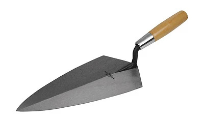 19 11 Brick Trowel, 11 Inch Blade, 5-1/2 Inch Width, Steel Blade, Wood Handle