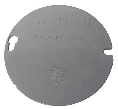 Ez Box Round Pvc Ring Cover For New And Old Work, Gray, 4 Inch