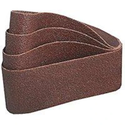 27946 Sanding Belt, 4 In W X 24 In L, 50 Grit, Aluminum Oxide, X-weight Cloth