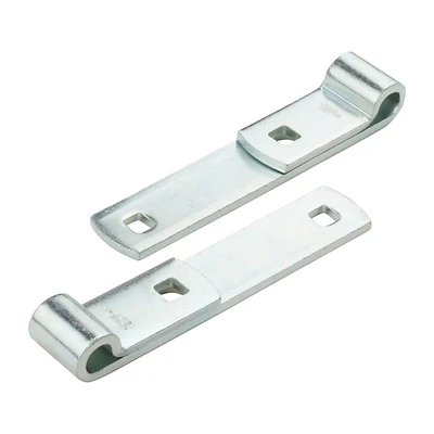 N130-005 6 In. Zinc Plated Steel Screw Hook/strap Hinges 2 Pk