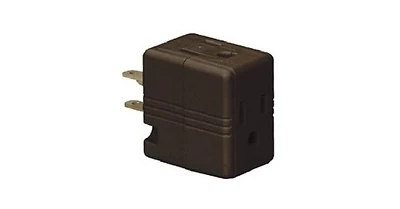 1482b-box 3-outlet Cube Tap, 2-pole, 15a, 125v, Brown, 10 Pk
