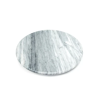 White Marble Lazy Susan 12 In. Diameter With Elegant Design