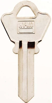 Hy-Ko 11010WE1 Key Blank, Brass/Nickel, Welch Cabinet, 2.125 In
