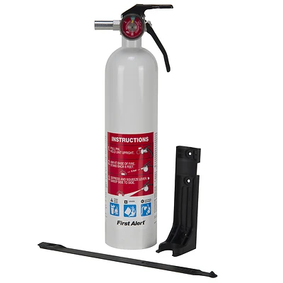 BRK MARINE1 Rechargeable Fire Extinguisher, 2.5 Lb, 1-A:10-B:C