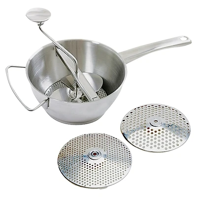 Norpro 595 Food Mill, 2 Quart, Stainless Steel, Manual With 2 Discs