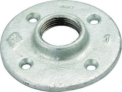 27-3/4g Galvanized Malleable Iron Floor Flange, 3/4 In, Threaded Connection