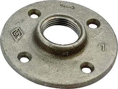 Prosource 27-1/2B Malleable Iron Floor Flange, 1/2 In, 3 In Diameter