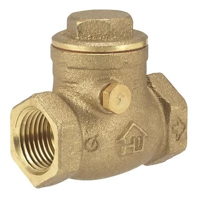Homewerks 240-2-12 Brass Swing Check Valve, 1/2 In. FIP, 200 PSI