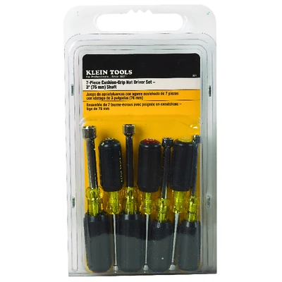 Nut Driver Set, Cushion Grips, 7-Pc.