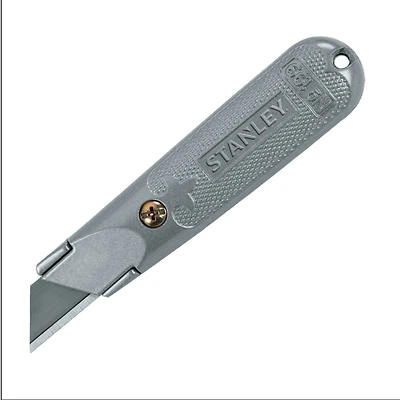 Stanley 10-209 Fixed-Blade Utility Knife, 3-Inch Blade, Gray Handle