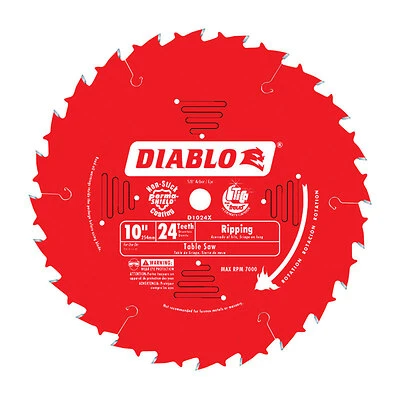 CIRC SAW BLADE 10IN 24T RIP